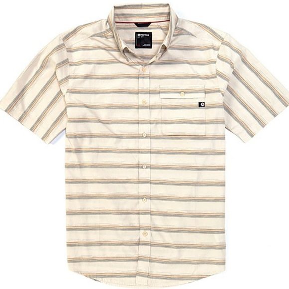 NWT Marmot Beacon Hill Short-Sleeve Woven Shirt- Moonbeam - Picture 1 of 6